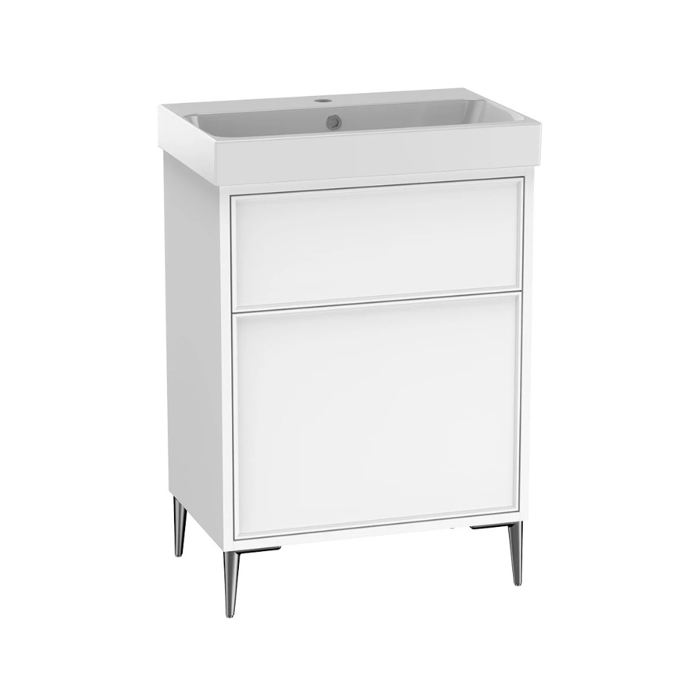 Cut out image of the Tavistock Arlington 600mm White Freestanding Vanity Unit & Basin